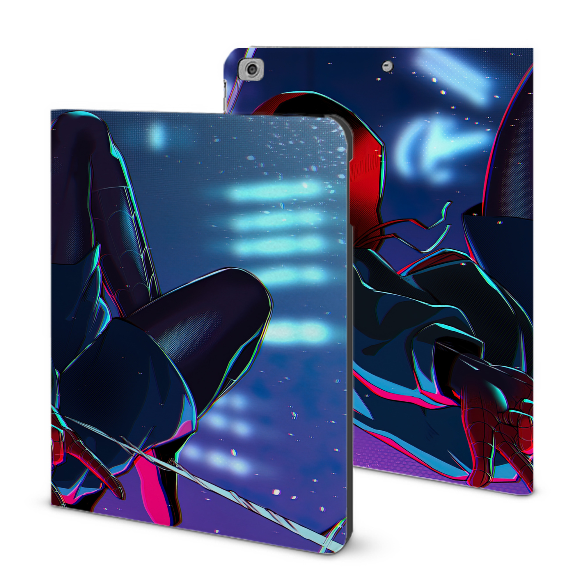 （画像用） Spider Man スパイダーマン IPad ケース ブック型 PUレザー TPU 耐衝撃 軽量 薄型 ペン収納なし 全面保護 IPad 各モデル対応